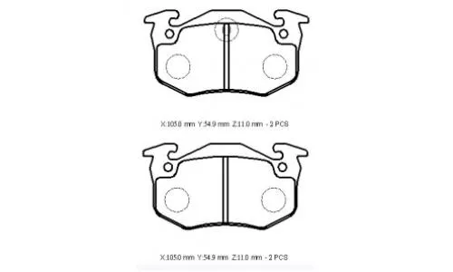 Renault R19 Europa (92-01) Fren Balatası Arka Kampana