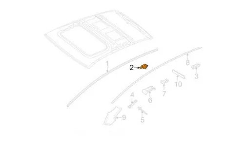 Chevrolet Kalos (04-05) Tavan Çıtası Sol H/b
