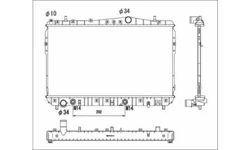 Chevrolet Lacetti (04-09) Su Radyatörü 