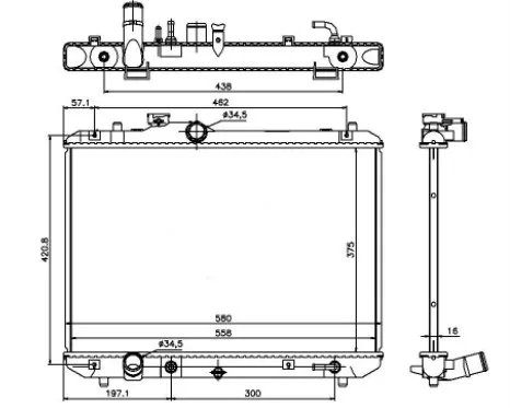 Suzuki Swift (05-11) Su Radyatörü 1.3-1.5