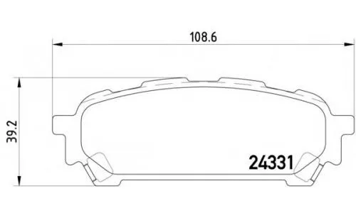 Subaru Forester (03-05) Fren Balatası Arka 