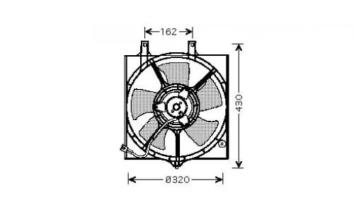 Nissan Primera P11 (00-02) Klima Radyatör Fanı